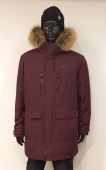 Пуховик муж.S F AW8233Y col: HR582 (Wine red) енот