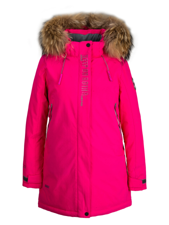 Парка подростклвая HIGH EXPERIENCE RC11035-1 цвет №4014 енот